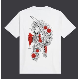 DOLLY NOIRE - Asso di Spade - Outline Tee White