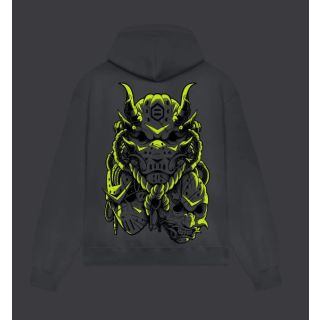 DOLLY NOIRE - Hockey Mask Trio Hoodie Dark Grey