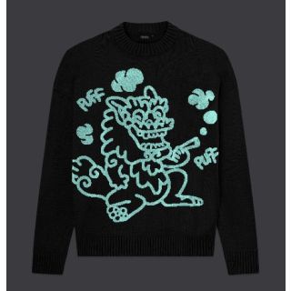DOLLY NOIRE - Puff Dragon Sweater Black