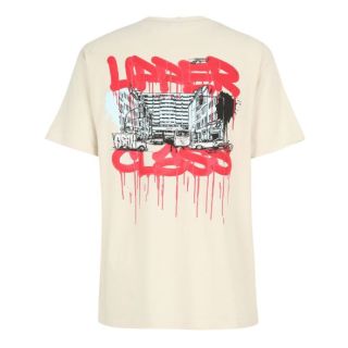 IRIEDAILY Felpa Uomo Modello Santo Crew, Cotone Biologico, Stampa A Strisce All-Over, Polsini A Contrasto, Prodotta In Portogallo