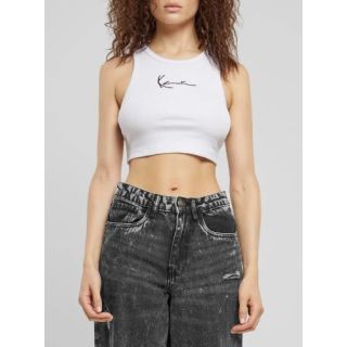 KARL KANI - SMALL SIGNATURE ESSENTIAL RACER - Top - white