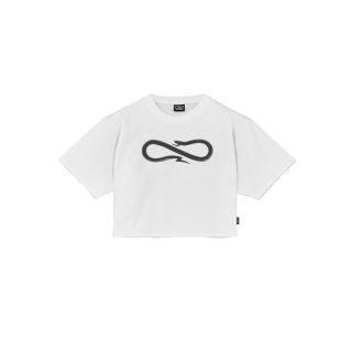 PROPAGANDA - Logo Woman Crop Tee White