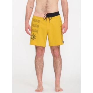 VOLCOM - ABOUT TIME LIBERATORS 17" BOARDSHORT - LEMON