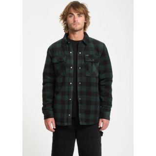 VOLCOM - BOWERED FLEECE OVER-SHIRT - SCARAB