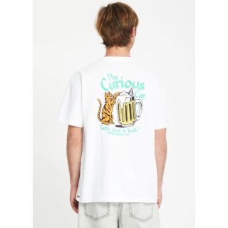 VOLCOM - CURIOUS CAT T-SHIRT - WHITE