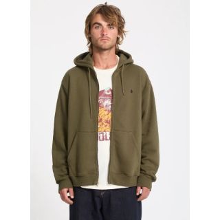 VOLCOM - SINGLE STONE ZIP HOODIE - SAGE LEAF
