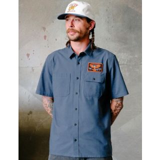 VOLCOM - SLAB CITY SHIRT - MIDNIGHT BLUE