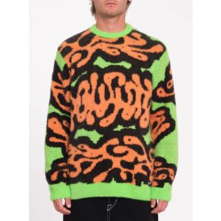 VOLCOM - ZEPHYR SWEATER - ELECTRIC GREEN