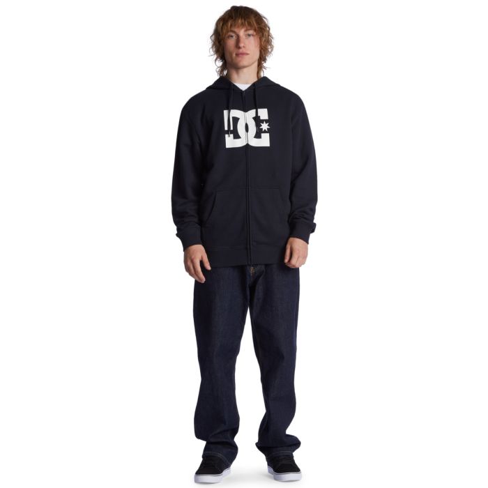 DC DC STAR FELPA CON CAPPUCCIO E ZIP