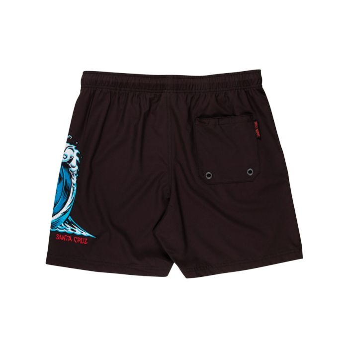 SANTA CRUZ Shorts da Mare Uomo Screaming Wave Black